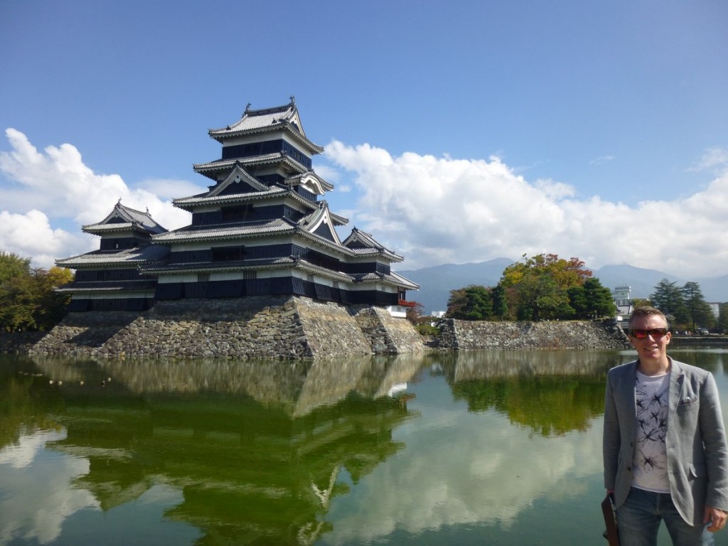 Matsumoto castle and a handsome samurai