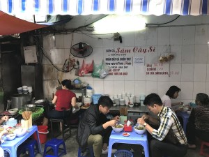 Typical street food eatery