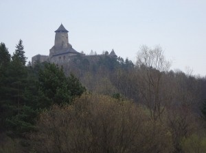 Hrad Lubovna in the trees