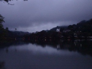 Kandy lake at dusk