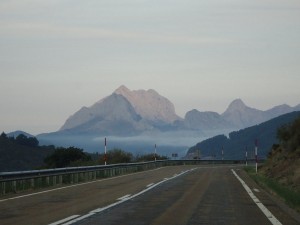 Approaching mountains
