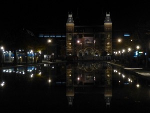 The Rijksmuseum at night