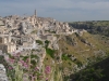 Matera hovering over the gorge