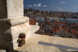 Looking down on the charming town of Trogir