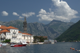 The village of Perast on the Bay of Kotor