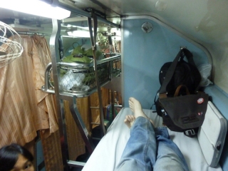Top bunk on the sleeper to Su-ngai Kolok