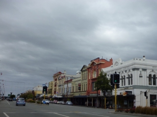 Invercargill under a nice fluffy blanket of grey cloud. I might say 'looking suitably Scottish' but that would be mean