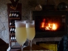 After a long day of exploring Chiloe, what could be better than Pisco Sours in front of the fire?
