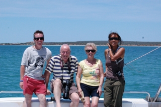 Four go cruising on a catamaran