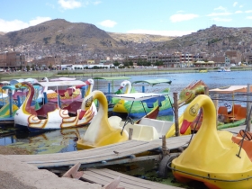 Puno is a dump, where the highest form of entertainment is to go pedaloing in a stagnant pond on the edge of Lake Titicaca