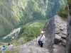 So it\'s time to climb even higher, perilously high, up endless stone steps to the eyrie of Wayna Picchu