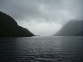 So glad to be enjoying typical Fiordland weather, rather than being fobbed off with some tacky sunny day