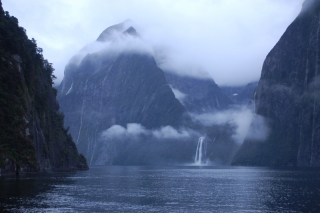 Milford Sound. And look, we were lucky enough to get accurate Fiordland weather again