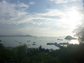 Labuan Bajo, a fishing town in a protected bay but much more famous for being the closest place to where the dragons are found