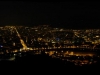 Grenoble at night, spread out like a blanket of pixels