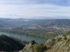 The Rhone valley, seen from high above the vines of Crozes-Hermitage