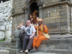 This cheeky Sadhu wanted almost ten quid for having a photo taken - we donated 20p instead