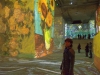 This show juxtaposed the life work of Van Gogh...