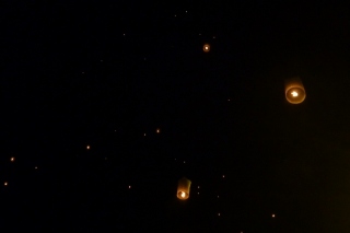 New constellations fill the sky as thousands of lanterns rise