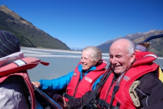 Jetboating makes you grin, and hold on very very tightly