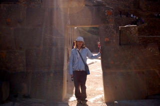 Perfect Inca doorway at Ollantaytambo
