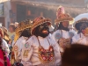 The festival of Senor de Choquekilla in the small town of Ollantaytambo is a riot of colourful bands and dances