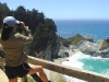 On the Big Sur coast, watching for otters