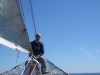 Out on the bowsprit