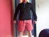 Ready for a trek in NZ\'s national costume: shorts, dark socks and bucket hat