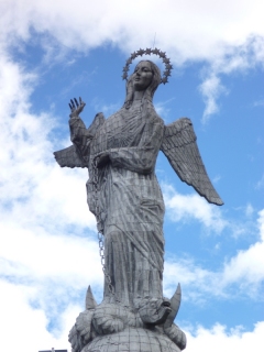 The Virgin of Quito - rather alarmingly also called the Virgin of the Apocalypse