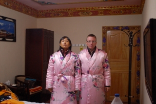 At the end of our trip we only have one regret - we should have pinched the pink kimonos!