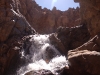 We hiked a way down the valley and found a tumbling waterfall, startling in the middle of this bone-dry desert
