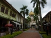 Hard to believe these old shophouses and the picturesque golden domed mosque are less than a kilometer away