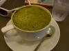 Do not adjust your sets. This is a \'macha cappuccino\' and was delicious. Macha is a green tea powder, much loved in Japan