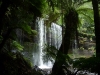 R is also the Russel Falls, one of many verdant spots in Tasmania\'s damp forests