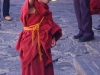 Monk with water balloon