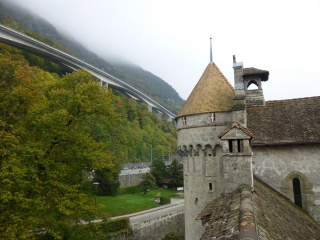 Easy to whiz by on the motorway without even noticing Chateau Chillon beneath