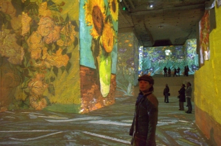 The famous flowers of Van Gogh, writ large