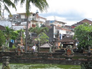 The urban jungle in Bali is a rambling mixture of old and new, nature and man, building and decaying