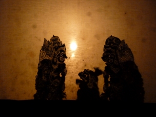 Shadow puppets of the Wayang Kulit, a loveable but completely mad experience